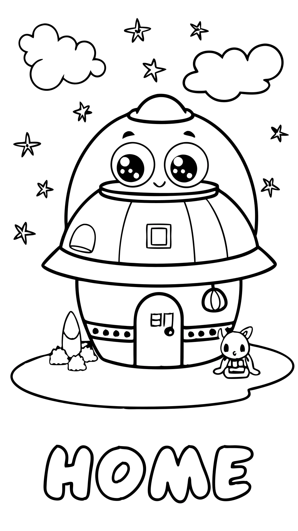 home the movie coloring pages